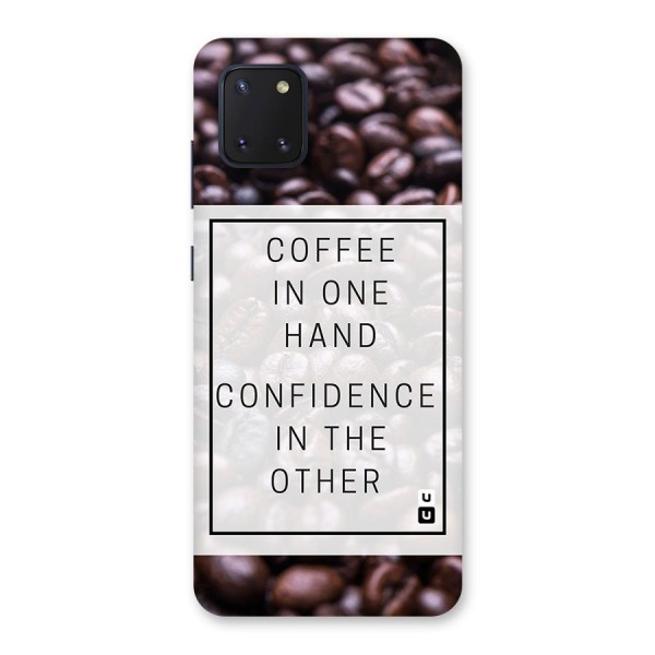 Coffee Confidence Quote Back Case for Galaxy Note 10 Lite