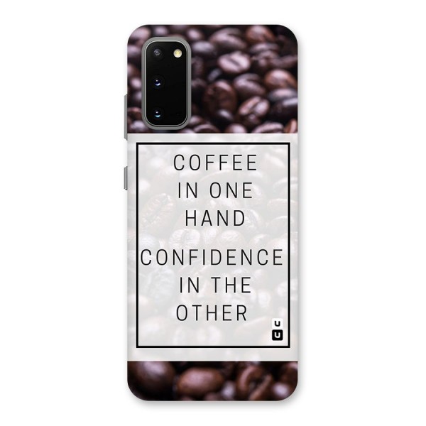 Coffee Confidence Quote Back Case for Galaxy S20