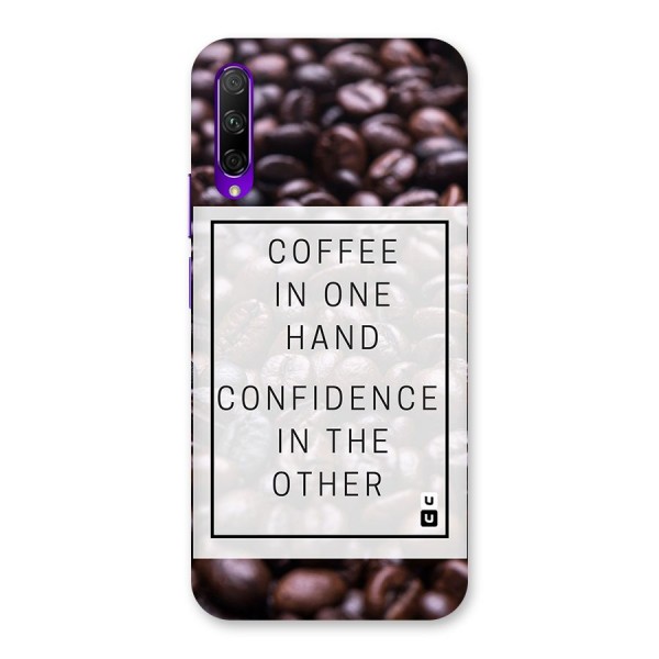 Coffee Confidence Quote Back Case for Honor 9X Pro