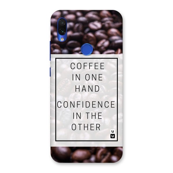 Coffee Confidence Quote Back Case for Redmi Note 7S