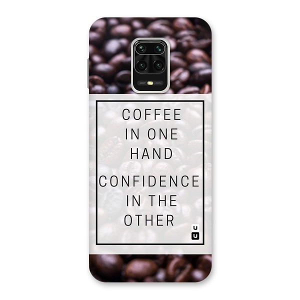 Coffee Confidence Quote Back Case for Redmi Note 9 Pro Max