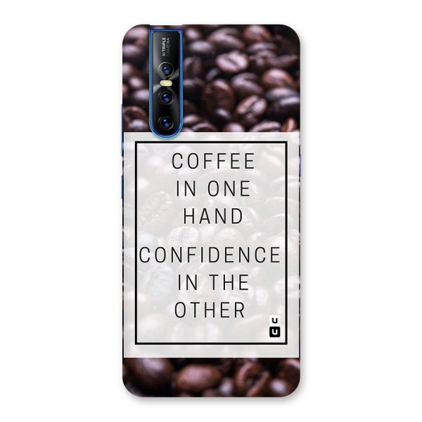 Coffee Confidence Quote Back Case for Vivo V15 Pro