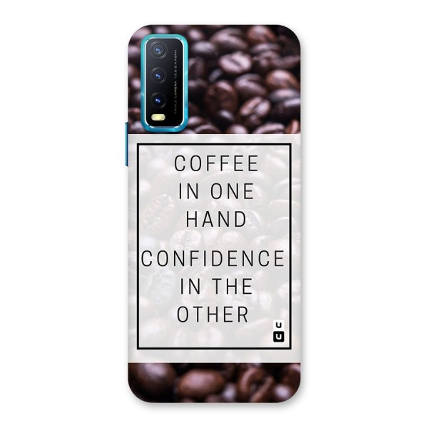 Coffee Confidence Quote Back Case for Vivo Y20i