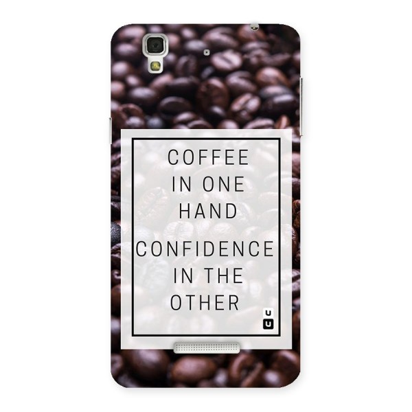 Coffee Confidence Quote Back Case for Yu Yureka