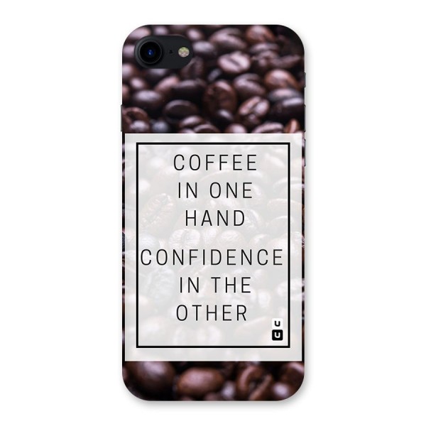 Coffee Confidence Quote Back Case for iPhone SE 2020