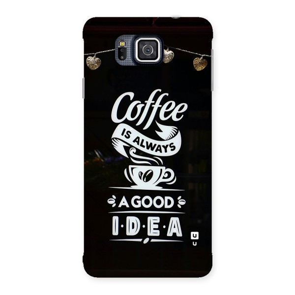Coffee Idea Back Case for Galaxy Alpha