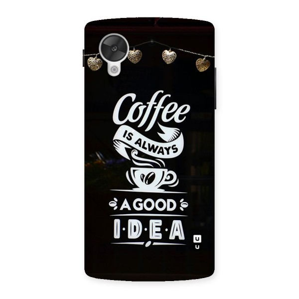 Coffee Idea Back Case for Google Nexus 5