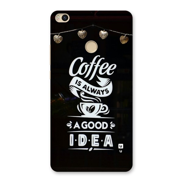 Coffee Idea Back Case for Mi Max 2