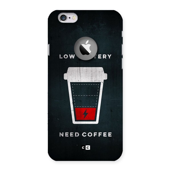 Coffee Need Back Case for iPhone 6 Logo Cut