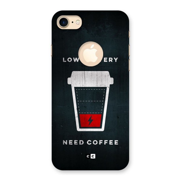Coffee Need Back Case for iPhone 7 Logo Cut