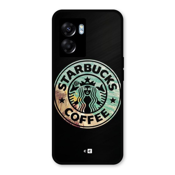 Coffee StarBucks Metal Back Case for Oppo K10 (5G)