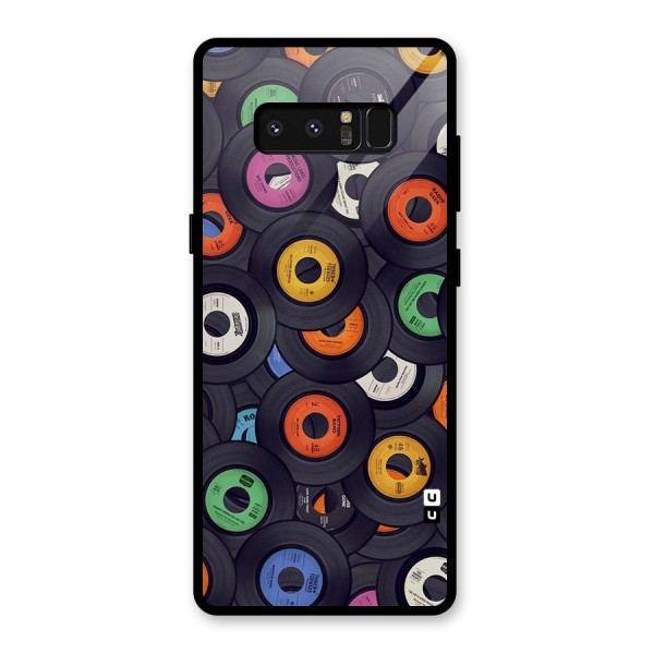 Colorful Disks Glass Back Case for Galaxy Note 8