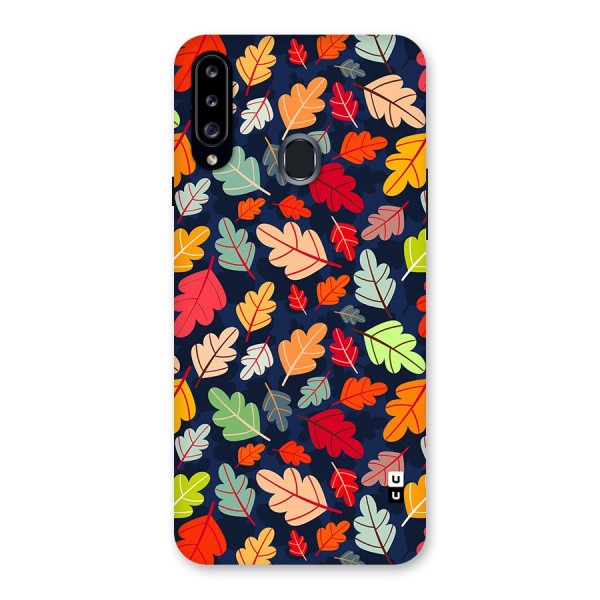 Colorful Leaves Beautiful Pattern Back Case for Galaxy A20s