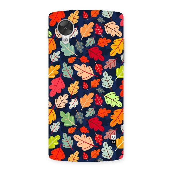 Colorful Leaves Beautiful Pattern Back Case for Google Nexus 5