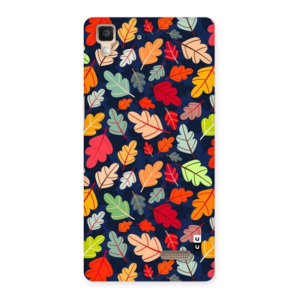Colorful Leaves Beautiful Pattern Back Case for Oppo R7