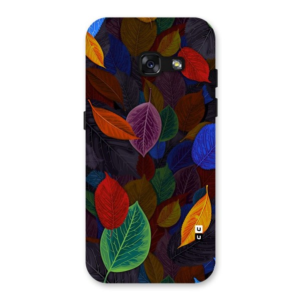 Colorful Leaves Pattern Back Case for Galaxy A3 (2017)