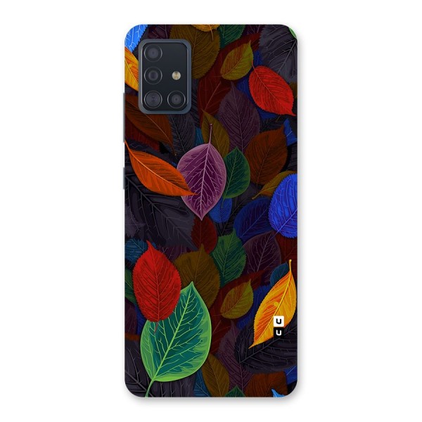 Colorful Leaves Pattern Back Case for Galaxy A51