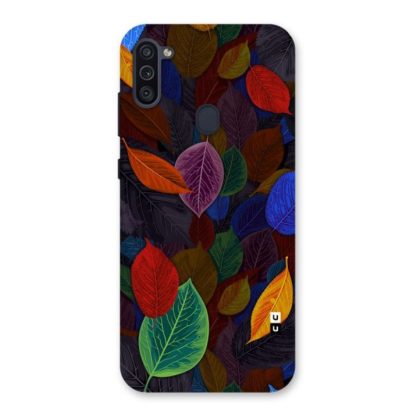 Colorful Leaves Pattern Back Case for Galaxy M11