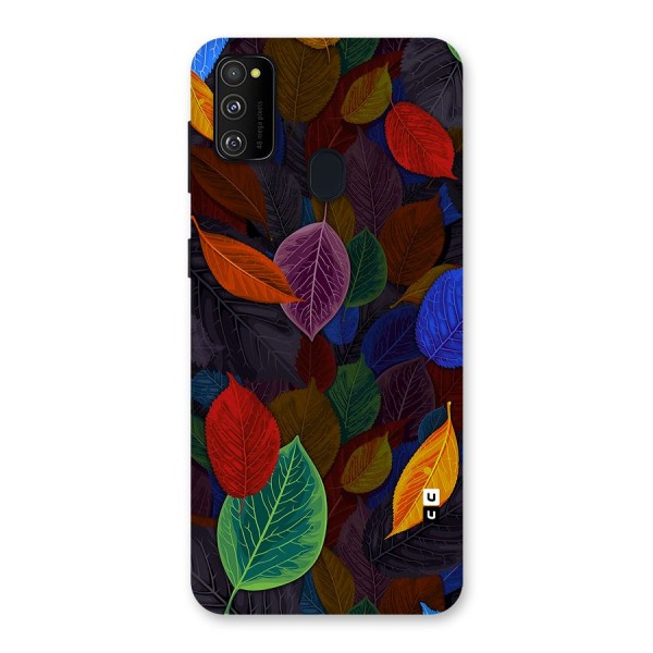 Colorful Leaves Pattern Back Case for Galaxy M21