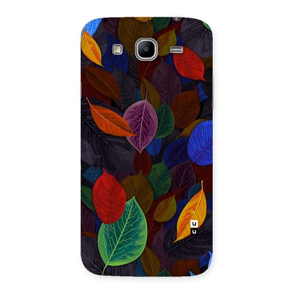 Colorful Leaves Pattern Back Case for Galaxy Mega 5.8