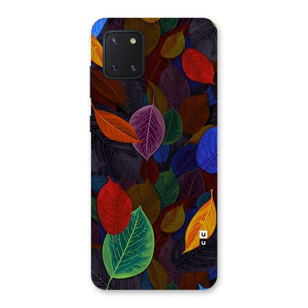 Colorful Leaves Pattern Back Case for Galaxy Note 10 Lite