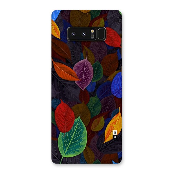 Colorful Leaves Pattern Back Case for Galaxy Note 8