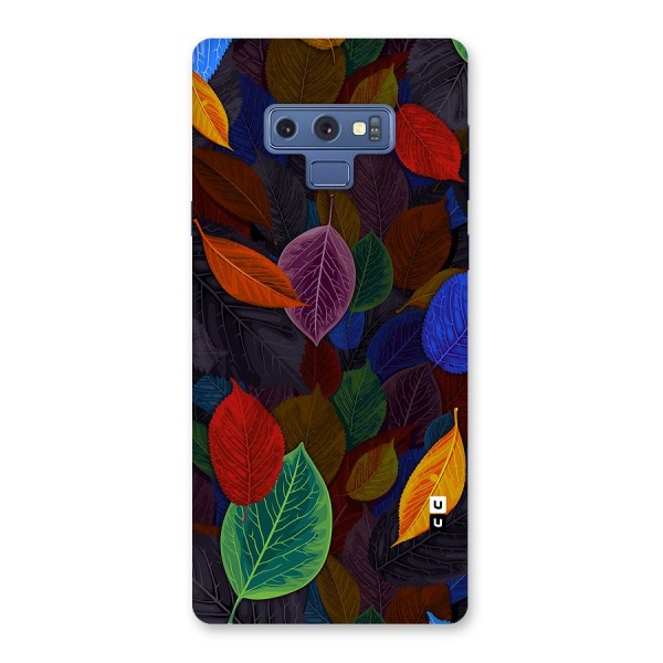 Colorful Leaves Pattern Back Case for Galaxy Note 9