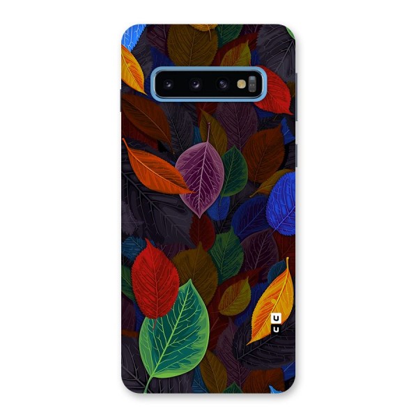 Colorful Leaves Pattern Back Case for Galaxy S10