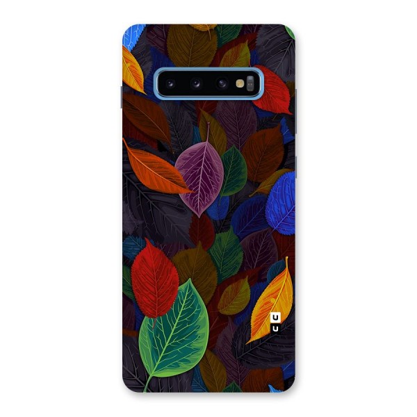 Colorful Leaves Pattern Back Case for Galaxy S10 Plus