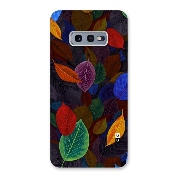 Colorful Leaves Pattern Back Case for Galaxy S10e