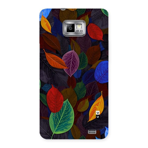 Colorful Leaves Pattern Back Case for Galaxy S2