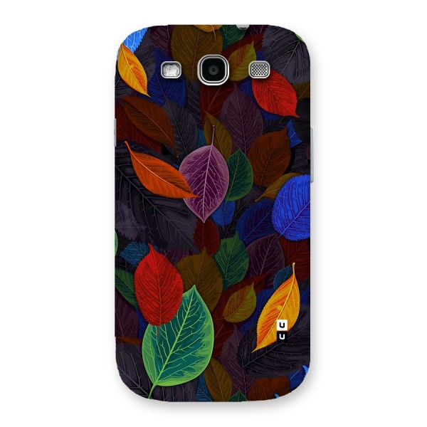 Colorful Leaves Pattern Back Case for Galaxy S3