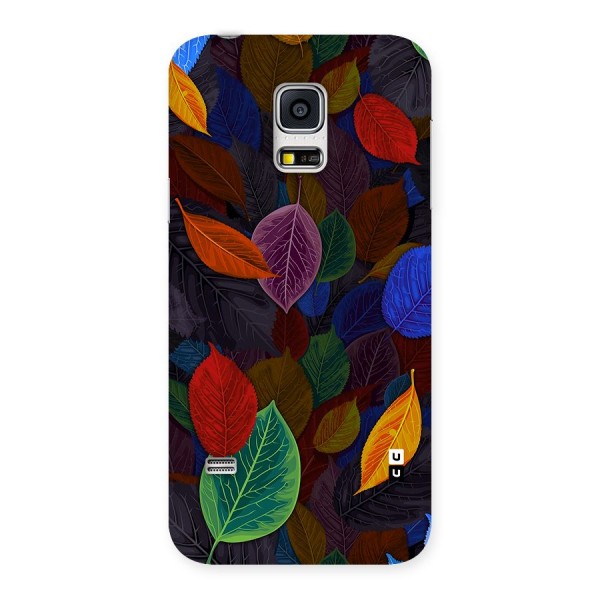 Colorful Leaves Pattern Back Case for Galaxy S5 Mini