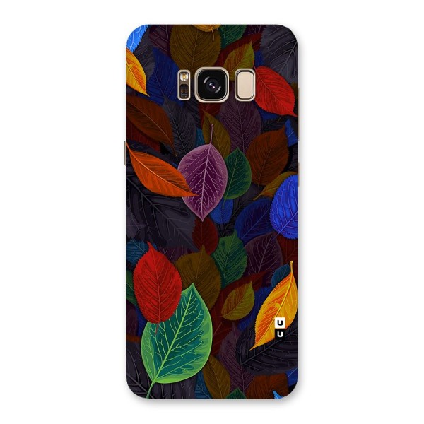 Colorful Leaves Pattern Back Case for Galaxy S8