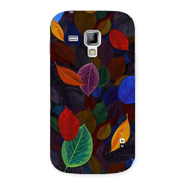 Colorful Leaves Pattern Back Case for Galaxy S Duos