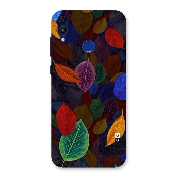 Colorful Leaves Pattern Back Case for Honor 8C