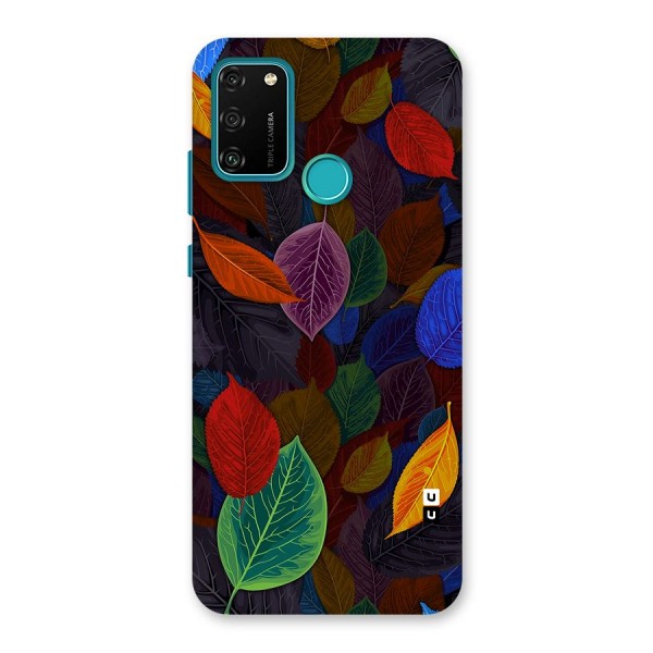 Colorful Leaves Pattern Back Case for Honor 9A