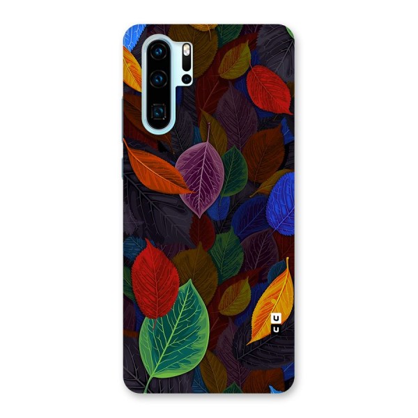 Colorful Leaves Pattern Back Case for Huawei P30 Pro