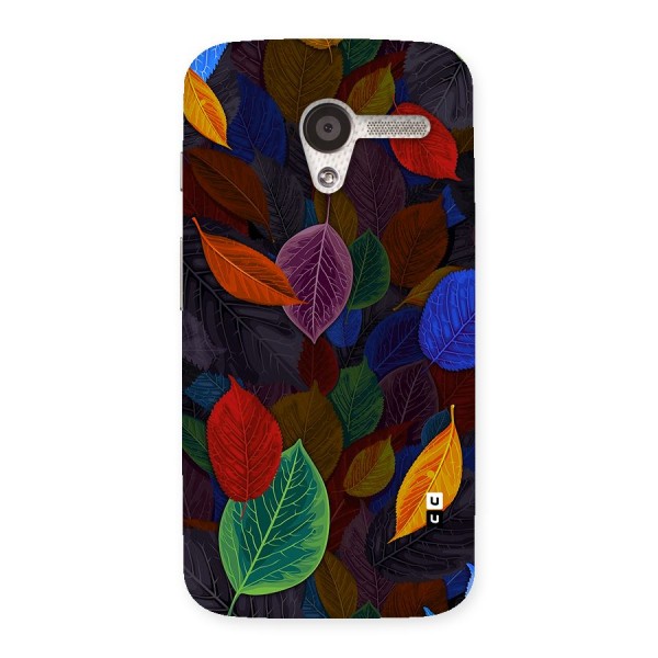 Colorful Leaves Pattern Back Case for Moto X