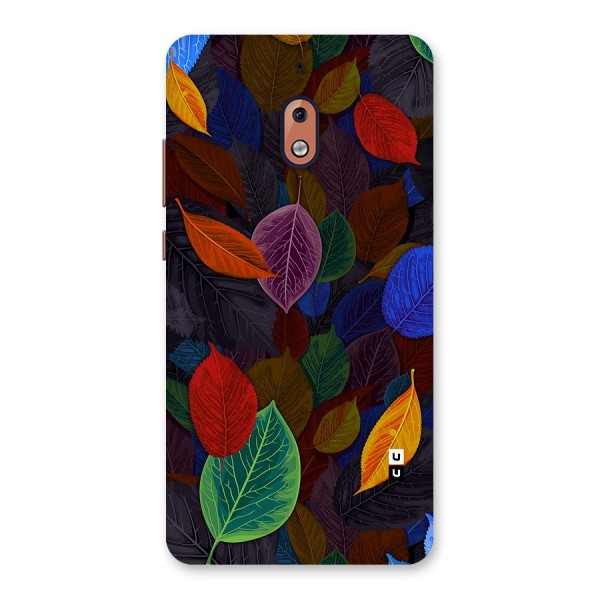 Colorful Leaves Pattern Back Case for Nokia 2.1