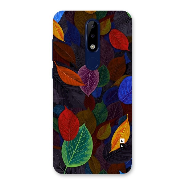 Colorful Leaves Pattern Back Case for Nokia 5.1 Plus
