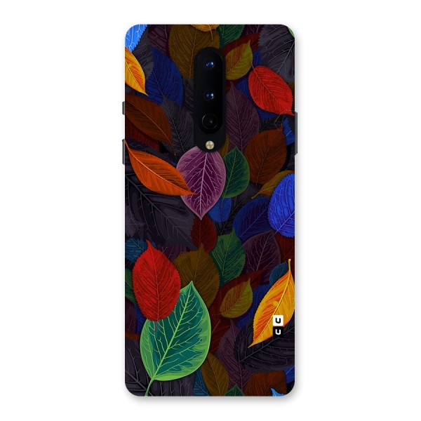 Colorful Leaves Pattern Back Case for OnePlus 8