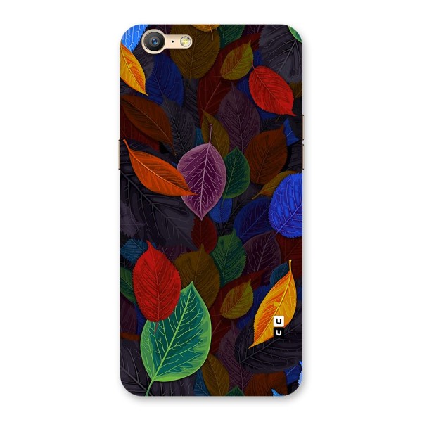 Colorful Leaves Pattern Back Case for Oppo A39