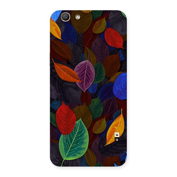 Colorful Leaves Pattern Back Case for Oppo A59