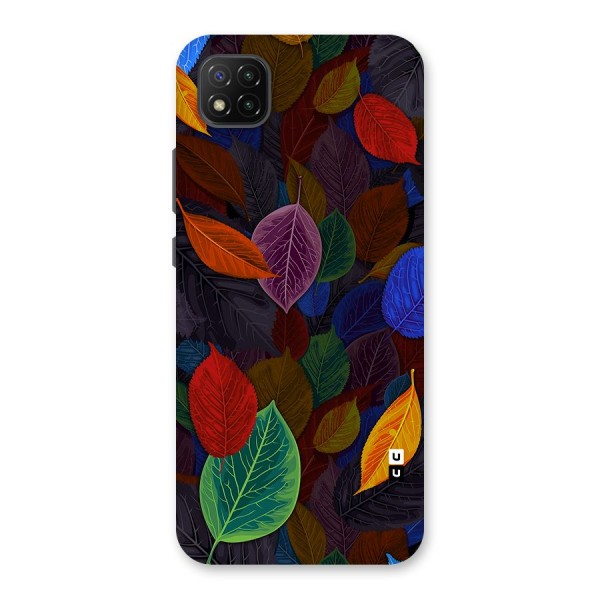 Colorful Leaves Pattern Back Case for Poco C3