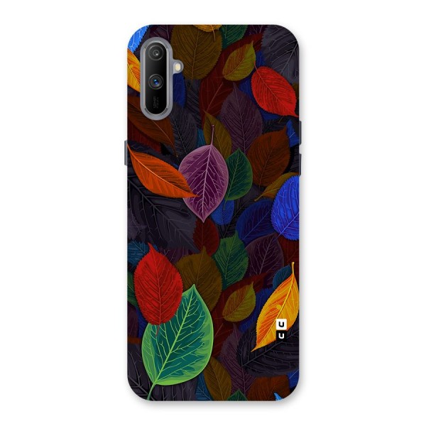 Colorful Leaves Pattern Back Case for Realme C3