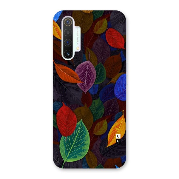 Colorful Leaves Pattern Back Case for Realme X3