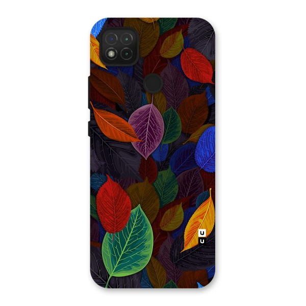 Colorful Leaves Pattern Back Case for Redmi 9C