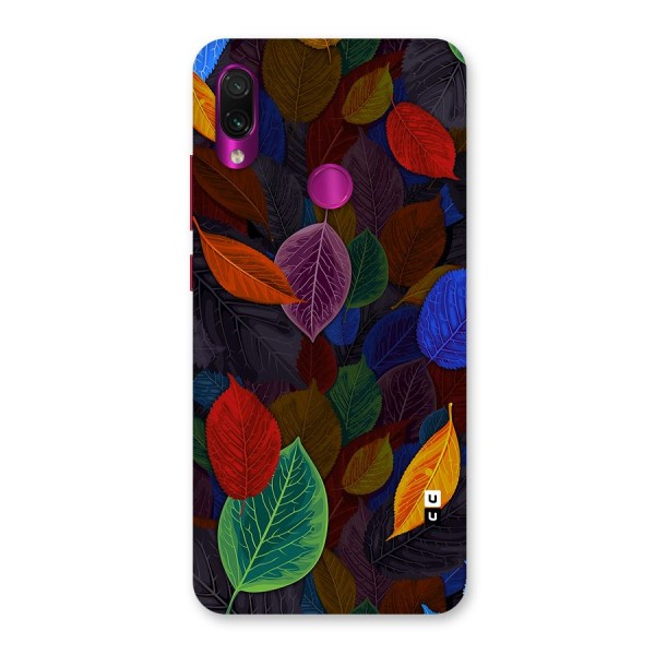 Colorful Leaves Pattern Back Case for Redmi Note 7 Pro