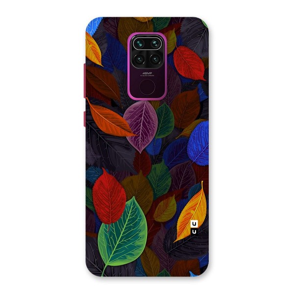 Colorful Leaves Pattern Back Case for Redmi Note 9